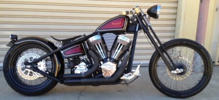 INDIAN RIGID BUILT BY MILD AND WILD CUSTOM CYCLES