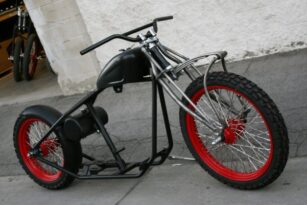 N278 OG MOTO BOBBER , DOT KNOBBY TIRES , LEAF SPRING FORKS