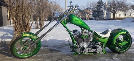 ONE OF KIND  CHOPPER BUILT BY DONALD SAWCHUK
